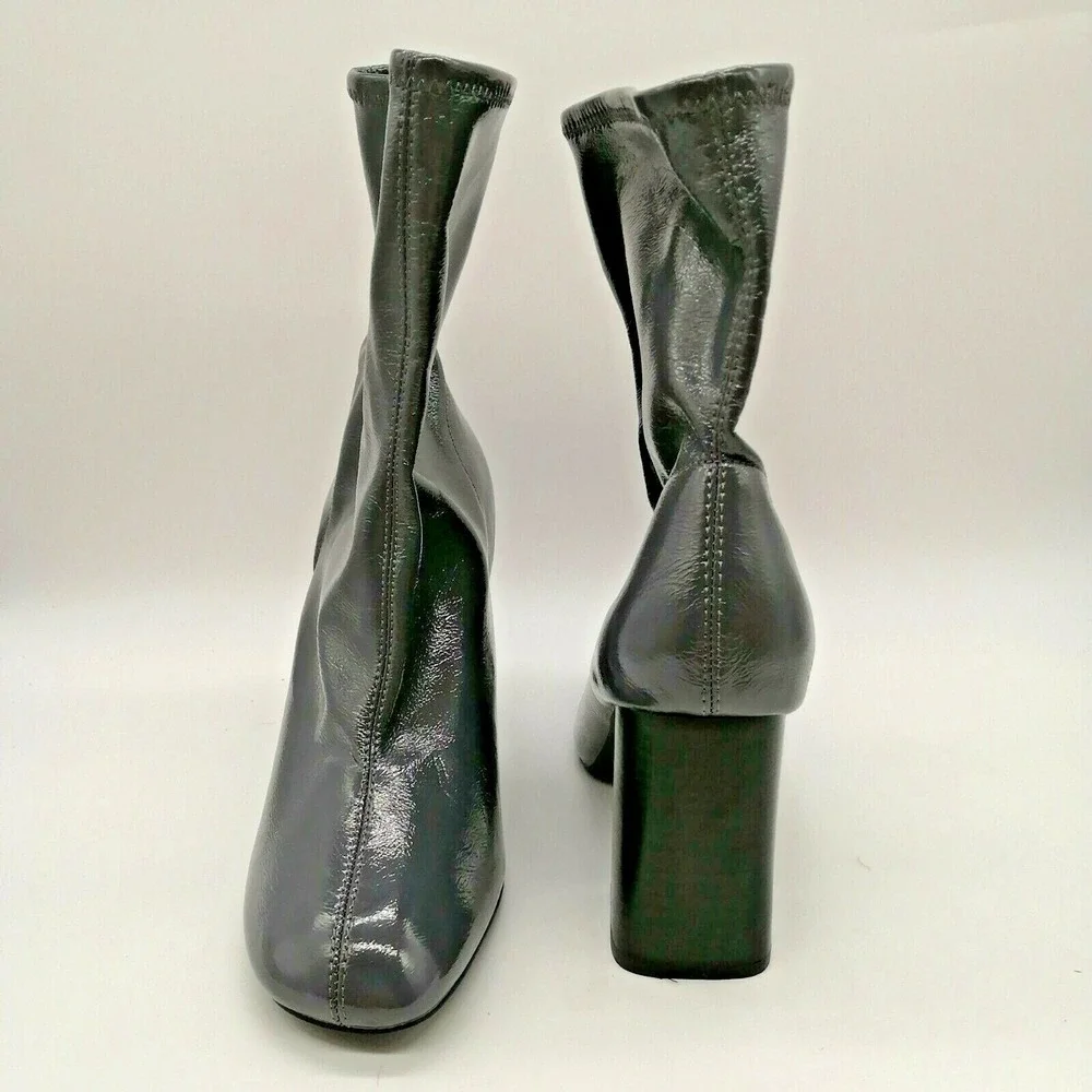 Top Shop Womens Pull On High Heel Ankle Boot Cushioned Insole Grey EUR 42
